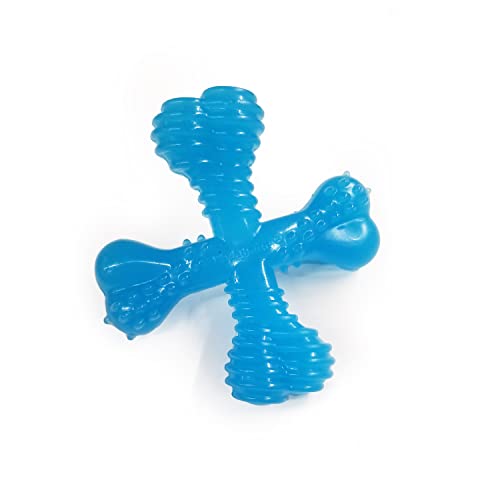 Nylabone Comfort Hold X-Bone Puppy Power Chew Toy for Puppies, Dog Toys for Aggressive Chewers, Beef Flavor, X-Small - Up to 15 lbs, 1 Count
