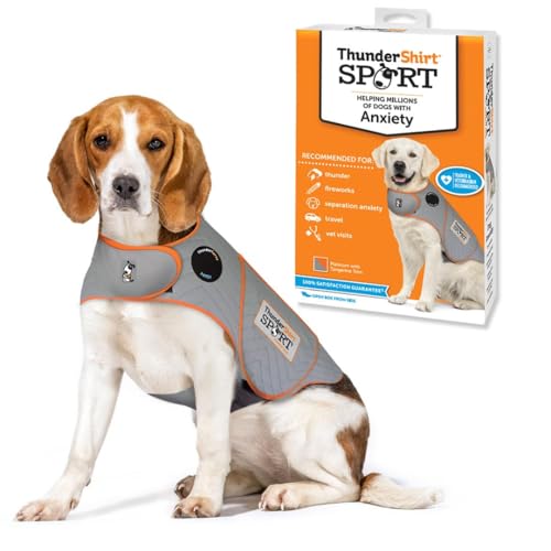 ThunderShirt for Dogs, Medium, Platinum Sport - Dog Anxiety Relief Calming Vest