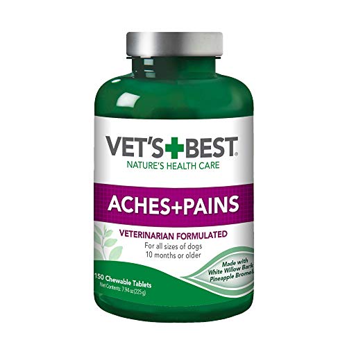 Vet s Best Aches + Pains Dog Supplement - Vet Formulated for Dog Occasional Discomfort and Hip and Joint Support - 150 Count (Pack of 1)