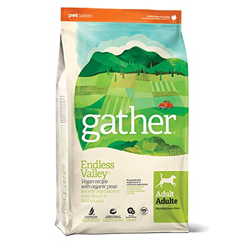 GATHER Endless Valley Plant Based Dog Food, 16 lb Vegan Recipe Complete Balanced Nutrition for Dogs