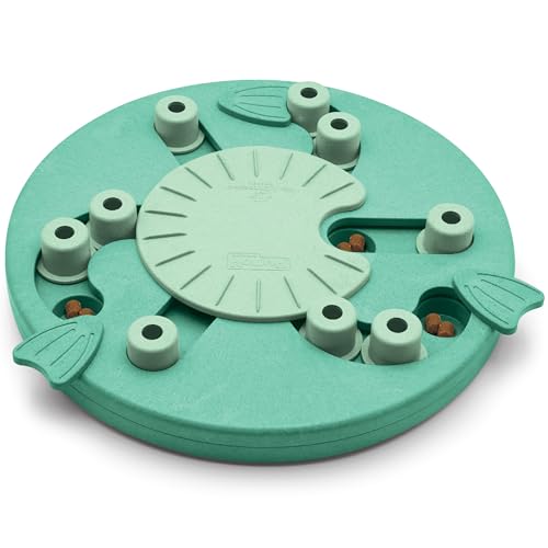 Outward Hound Nina Ottosson Dog Worker Dog Puzzle Interactive Treat Puzzle Dog Enrichment Dog Toy, Level 3 Advanced, Green