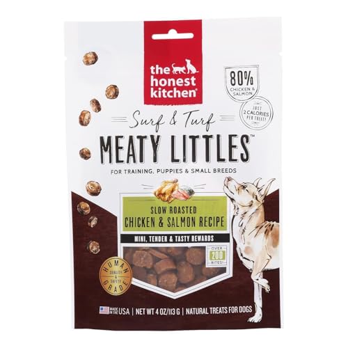 The Honest Kitchen Surf & Turf Meaty Littles: Chicken & Salmon Recipe, 4 oz Bag