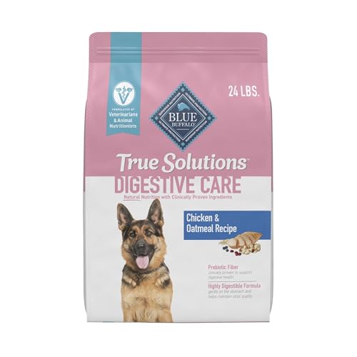 Blue Buffalo True Solutions Digestive Care Natural Dry Dog Food for Adult Dogs, Chicken, 24-lb. Bag