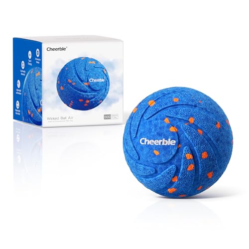 New Material Cheerble Smart Interactive Dog Toy, Wicked Ball AIR, Automatic Moving, Bouncing, and Rotating Ball, E-TPU Material, IPX7 Waterproof Rating, Active Rolling Ball for Medium and Large Dogs