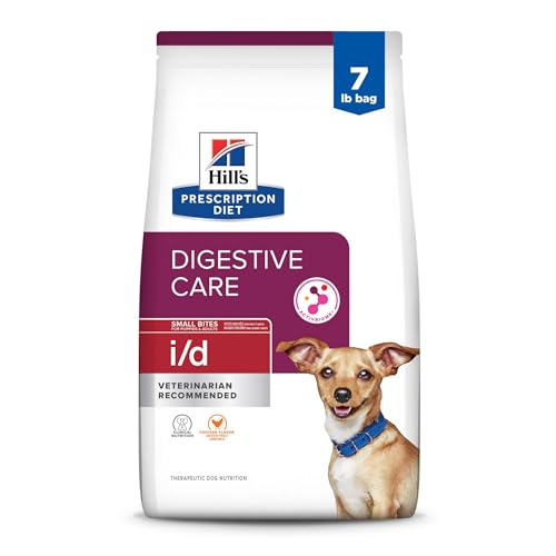 Hill s Prescription Diet i/d Digestive Care Small Bites Chicken Flavor Dry Dog Food, Veterinary Diet, 7 lb. Bag