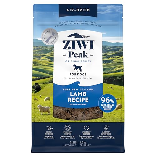 ZIWI Peak Air-Dried Dog Food Lamb - All Natural, High Protein, Grain Free, Limited Ingredient w/ Superfoods (35.2oz)