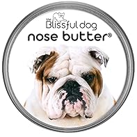 The Blissful Dog Bulldog Nose Butter, Versatile Dog Nose Balm for Dry Nose, Handcrafted Nose Moisturizer, Easy-to-Apply Dog Essentials, Unscented, 1 oz.