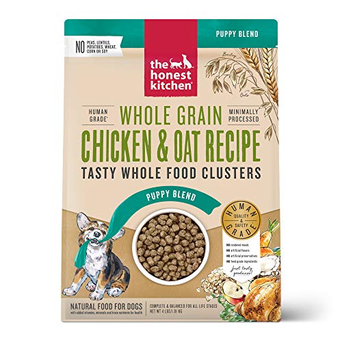 The Honest Kitchen Whole Food Clusters Puppy Whole Grain Chicken Dry Dog Food, 4 lb Bag