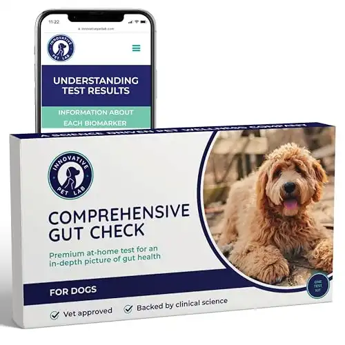 Innovative Pet Lab Comprehensive Gut Health Check for Dogs - at-Home Stool Test for Digestion, Immune & Leaky Gut Symptoms Like Diarrhea, Allergies, Itchy Skin, Bad Breath - Easy Non-Invasive Test...